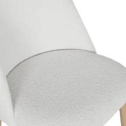 Amelie Chaise bouclé blanc