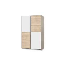 Amoire 2 portes Ohio-Lupo blanc/chêne sonoma