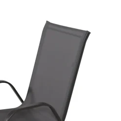 Anduze - Chaise de jardin en tissu gris