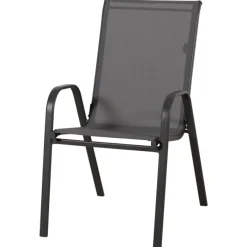 Anduze - Chaise de jardin en tissu gris