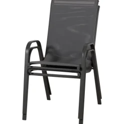 Anduze - Chaise de jardin en tissu gris