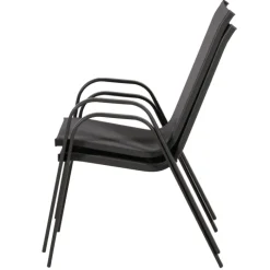 Anduze - Chaise de jardin en tissu gris