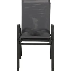 Anduze - Chaise de jardin en tissu gris
