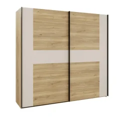 Armoire Bellevue 220 cm avec Lot de 3 étagères