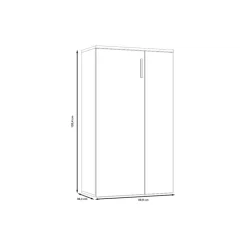 Armoire à chaussures Boots blanc/béton
