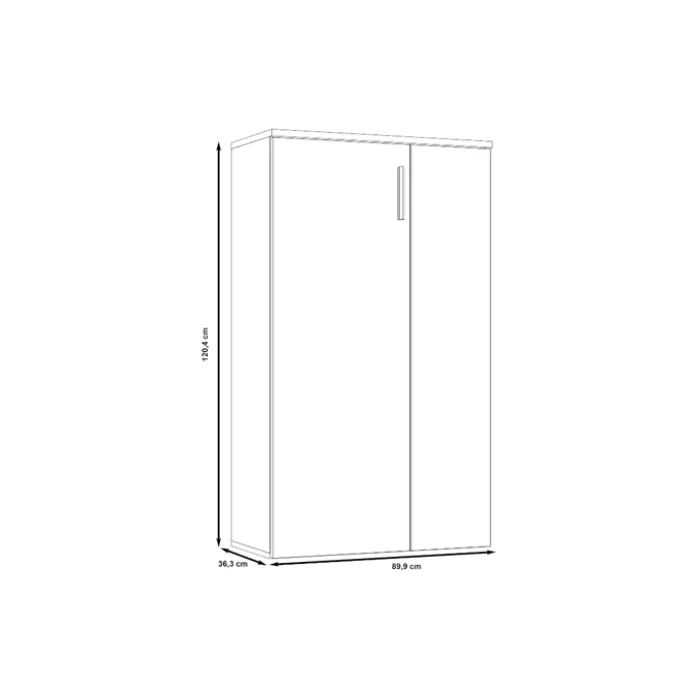 Armoire à chaussures Boots blanc/béton