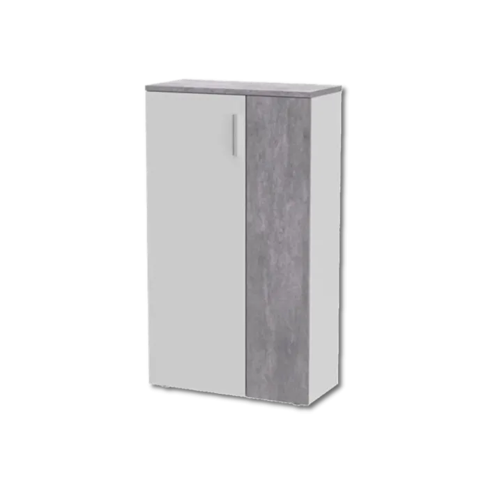Armoire à chaussures Boots blanc/béton