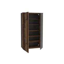 Armoire à chaussures Boots old wood/gris foncé