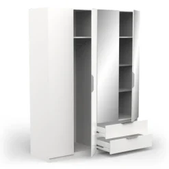 Armoire Ghost 4 portes blanc