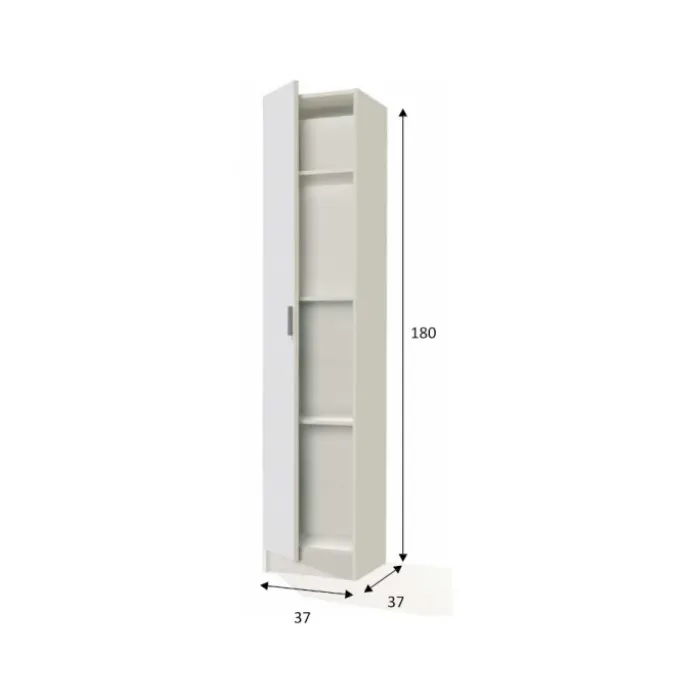 Armoire 1P Multiusos blanc