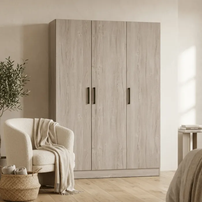 Armoire 3 portes Adam chêne bianco
