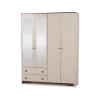 Armoire 4 portes avec miroir Arlo