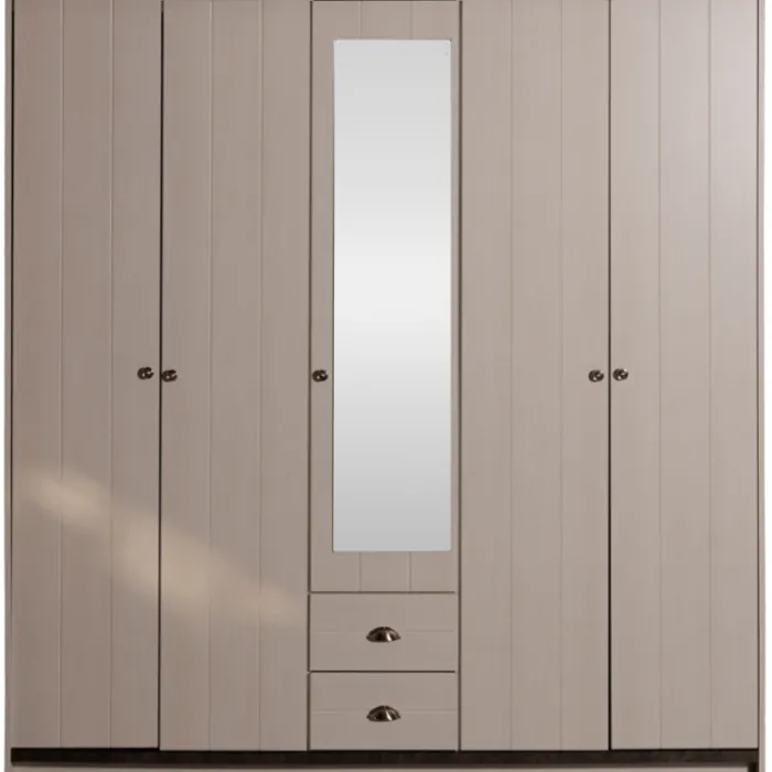 Armoire 5 portes avec miroir Arlo mh9423