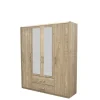 Armoire 4 portes Cara caramel oak