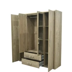 Armoire 4 portes Cara caramel oak