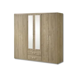 Armoire 6 portes Cara caramel oak