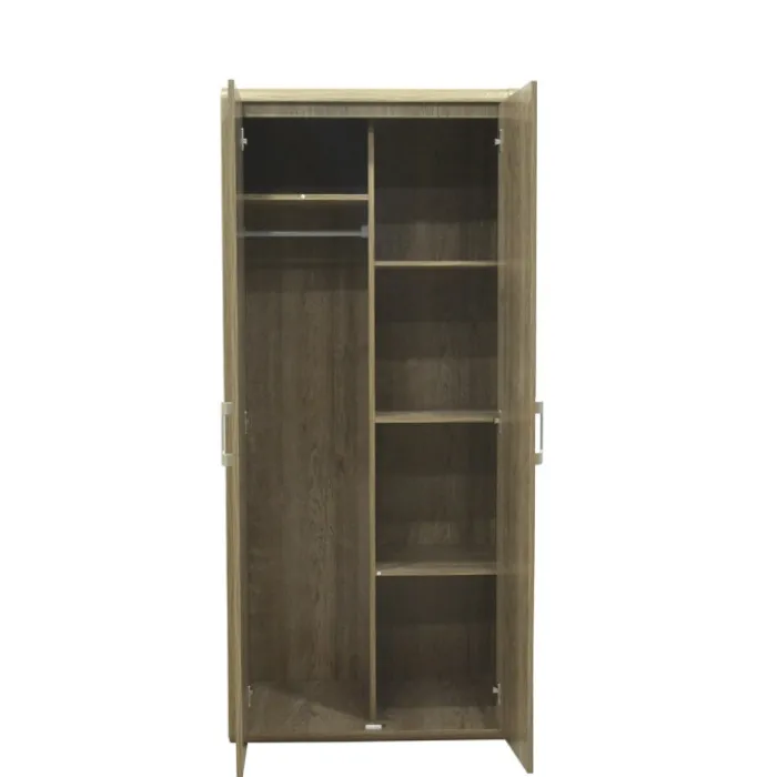 Armoire 2 portes Cara caramel oak