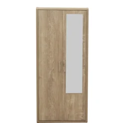 Armoire 2 portes Cara caramel oak
