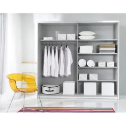 Armoire 2 portes (200cm) Beta blanc