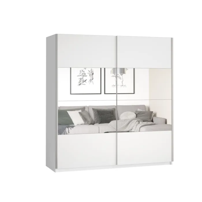 Armoire 2 portes (180cm) Beta blanc