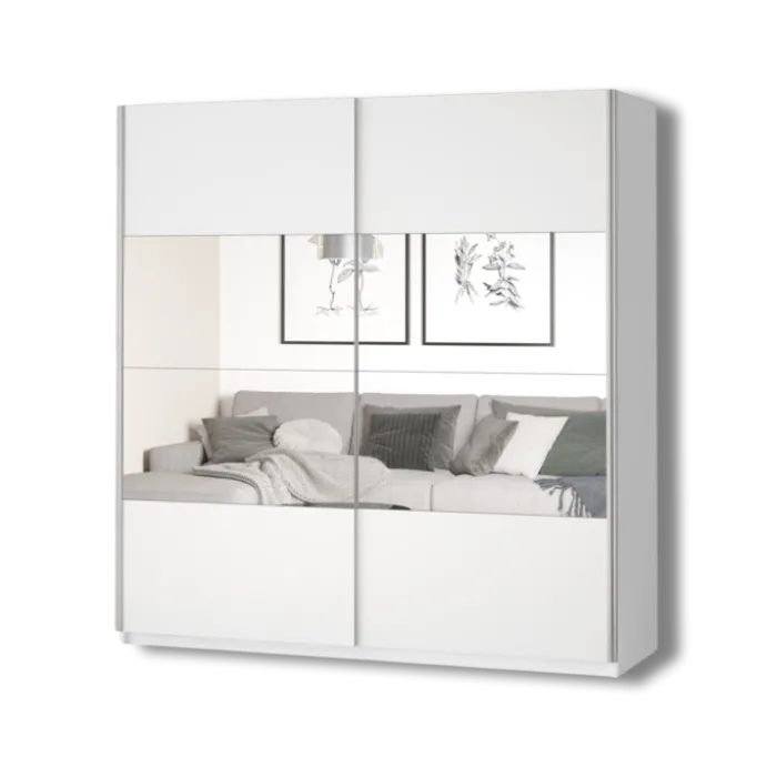 Armoire 2 portes (180cm) Beta blanc