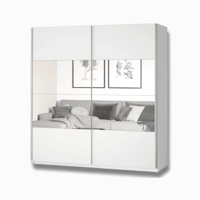 Armoire 2 portes (180cm) Beta blanc