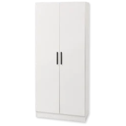 Armoire 2 portes 80 cm blanc R8012