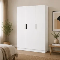 Armoire 3 portes 120 cm Blanc R8013