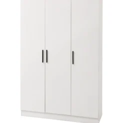 Armoire 3 portes 120 cm Blanc R8013