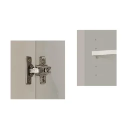 Armoire 2 portes (180cm) Multiusos blanc