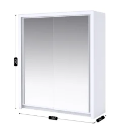 Armoire 2 portes 182 cm Touch blanc