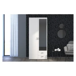 Armoire 2 portes Daily blanc