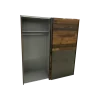 Armoire 2 portes Dederik marron foncé