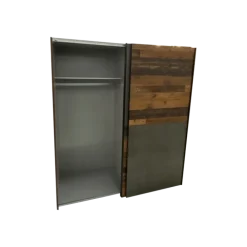 Armoire 2 portes Dederik marron foncé