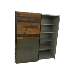 Armoire 2 portes Dederik marron foncé
