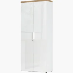 Armoire 2 portes Easy bianco et cadiz