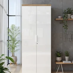 Armoire 2 portes Easy bianco et cadiz