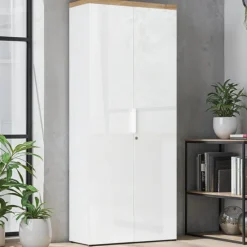 Armoire 2 portes Easy bianco et cadiz