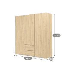 Armoire 3 portes et 2 tiroirs Mosaik