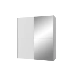 Armoire 2 portes Kaikais blanc mat