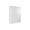 Armoire 3 portes Mokkaris blanc mat