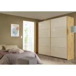 Armoire 2 portes Quadra chêne artisan