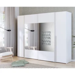 Armoire 2 portes Rexgo blanc