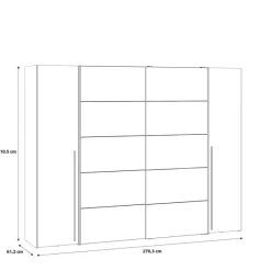 Armoire 2 portes Rexgo blanc
