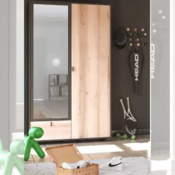 Armoire 2 portes - 1 tiroir Bowie