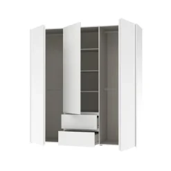 Armoire 3 portes, 2 tiroirs Mosaik blanc ( sur commande )