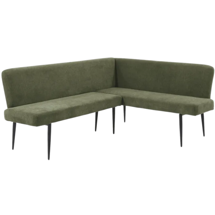 Banc de coin Melvin 1 gauche vert