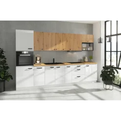 Bas casserolier 60 3T Mia blanc