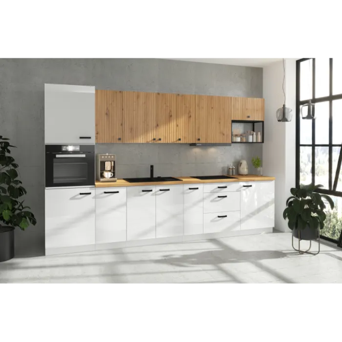 Bas casserolier 60 3T Mia blanc