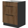 Bas 60 cm Casserolier Monza noyer